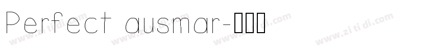 Perfect ausmar字体转换